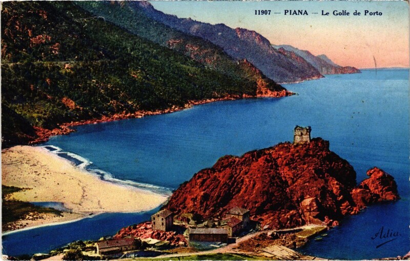 Carte postale ancienne Piana Le Golfe de Porto