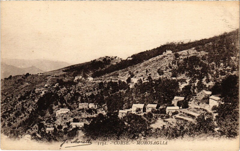 Carte postale ancienne Morosaglia Panorama à Morosaglia