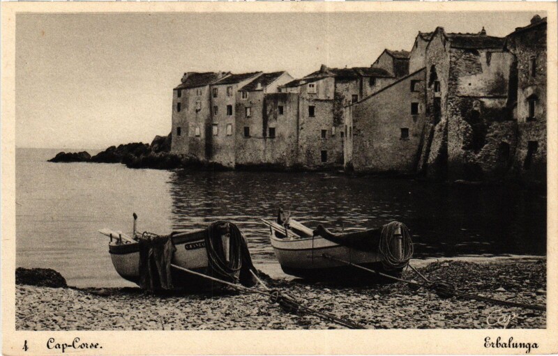 Carte postale ancienne Erbalunga Town Scene