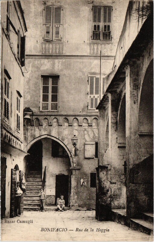 Carte postale ancienne Bonifacio Rue de la Hoggia