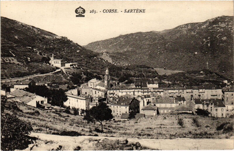 Carte postale ancienne Sartene Vue Generale