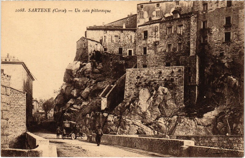 Carte postale ancienne Sartene Un Coin Pittoresque