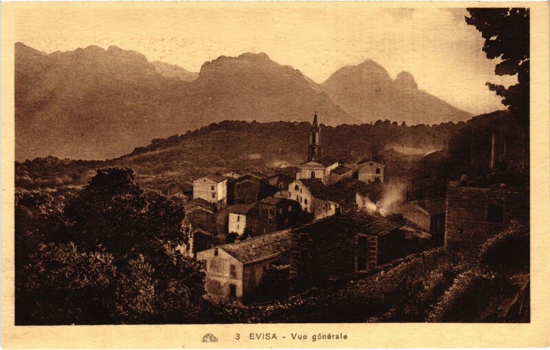 Carte postale ancienne Evisa Vue Generale