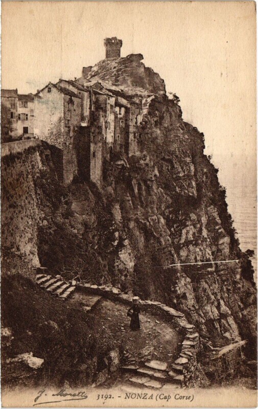 Carte postale ancienne Nonza Vue Generale à Nonza
