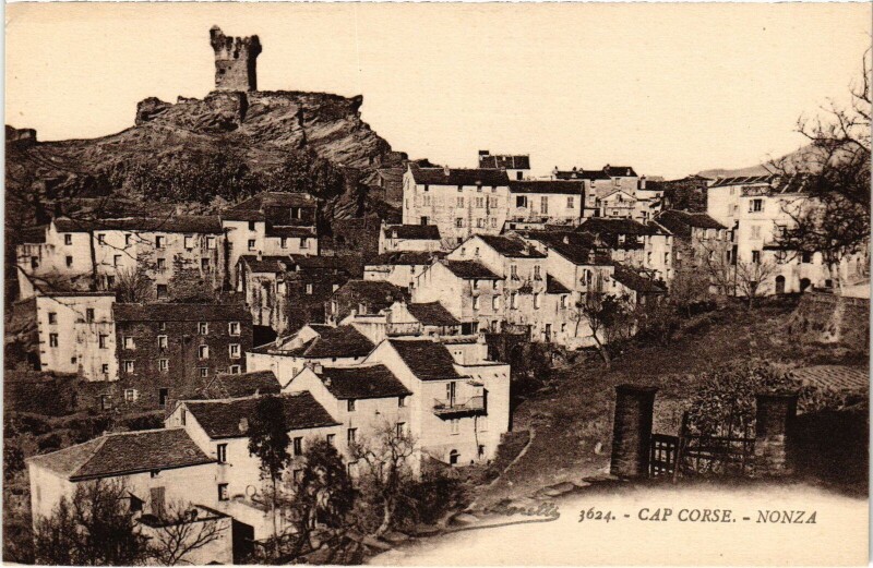 Carte postale ancienne Nonza Vue Generale à Nonza