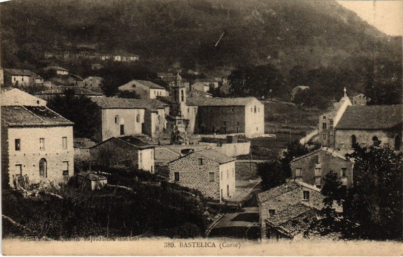Carte postale ancienne Bastelica Vue Generale
