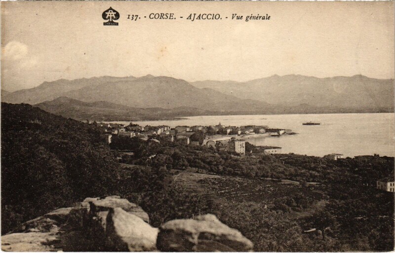 Carte postale ancienne Ajaccio Vue Generale à Ajaccio