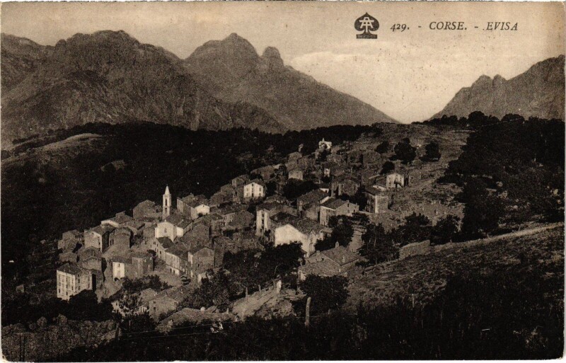 Carte postale ancienne Evisa Panorama