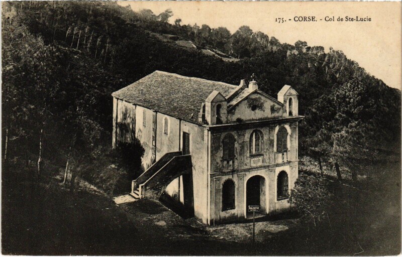 Carte postale ancienne Col de Sainte-Lucie