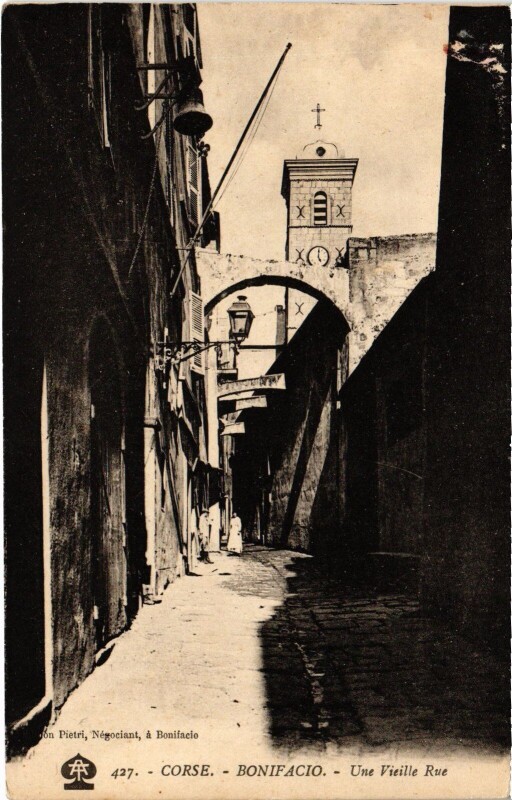 Carte postale ancienne Bonifacio Une Vieille Rue