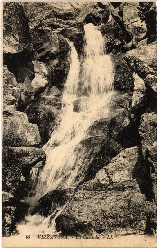 Carte postale ancienne Vizzavona - La Cascade