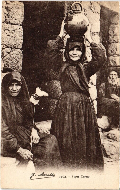Carte postale ancienne Types Corses