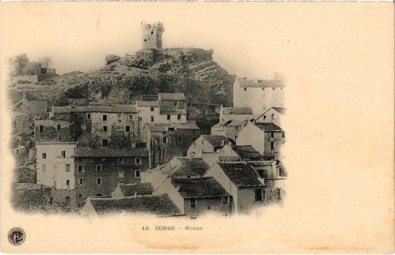 Carte postale ancienne Nonza Vue Generale à Nonza