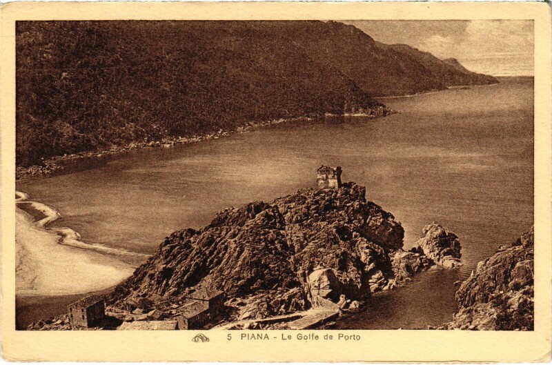 Carte postale ancienne Piana Le Golfe de Porto