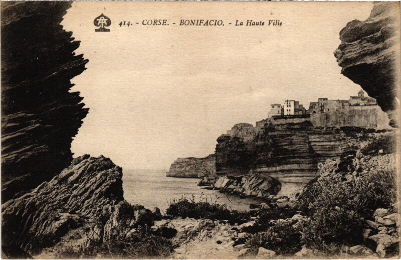 Carte postale ancienne Bonifacio La Haute Ville