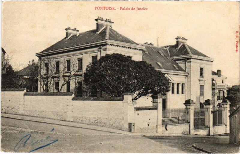 Carte postale ancienne Pontoise Palais de Justice France à Pontoise