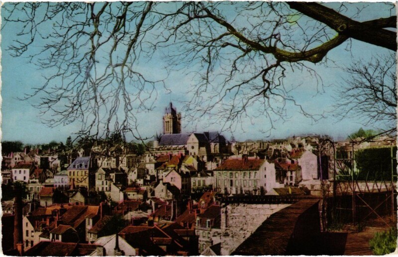 Carte postale ancienne Pontoise Vue Generale prise du Chateau France à Pontoise