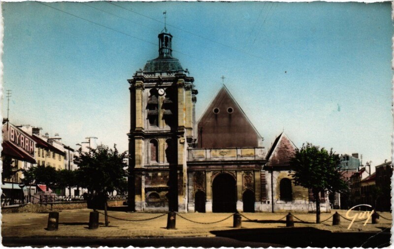Carte postale ancienne Pontoise L'Eglise Notre-Dame France à Pontoise