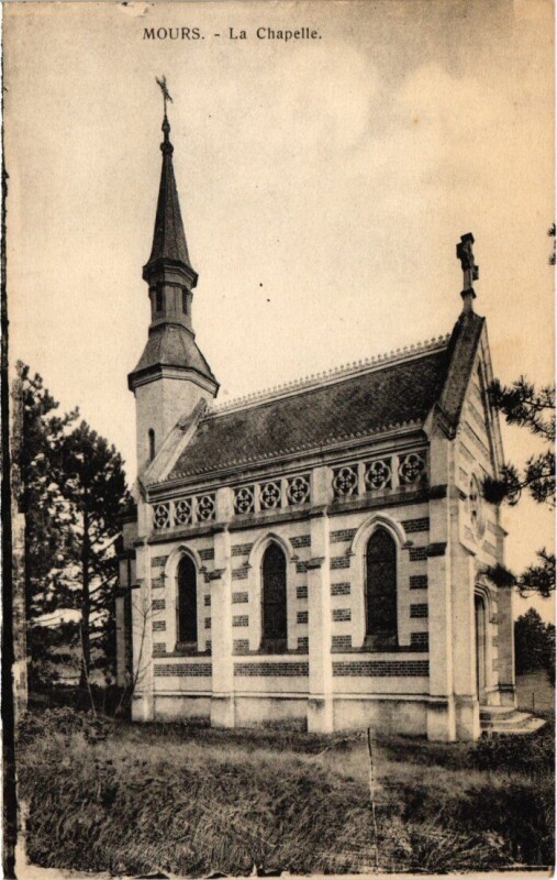 Carte postale ancienne Mours La Chapelle France à Mours