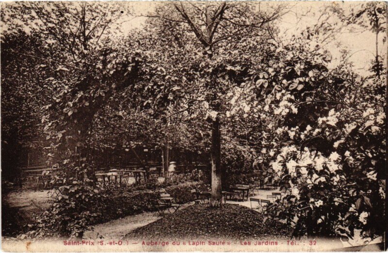 Carte postale ancienne Saint-Prix Auberge du Lapin Saute France à Saint-Prix