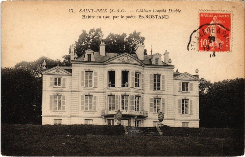 Carte postale ancienne Saint-Prix Chateau Leopold Double France à Saint-Prix
