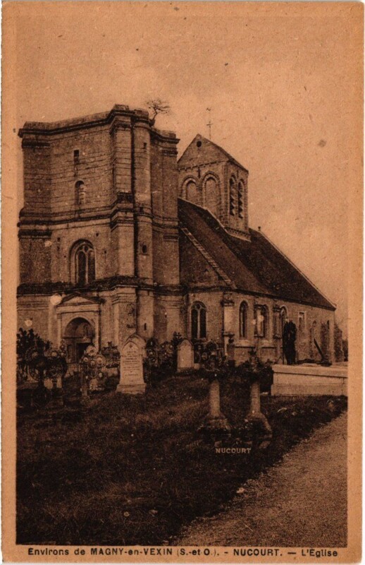 Carte postale ancienne Magny en Vexin L'Eglise France à Magny-en-Vexin