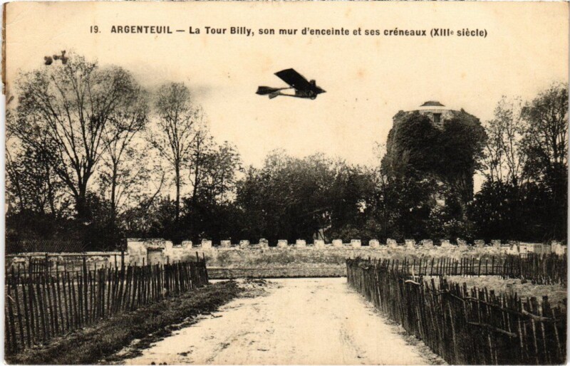 Carte postale ancienne Argenteuil La Tour Billy France à Argenteuil