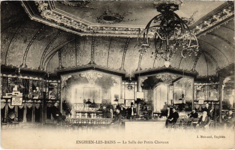 Carte postale ancienne Enghien les Bains La Salle des Petits Chevaux France à Enghien-les-Bains