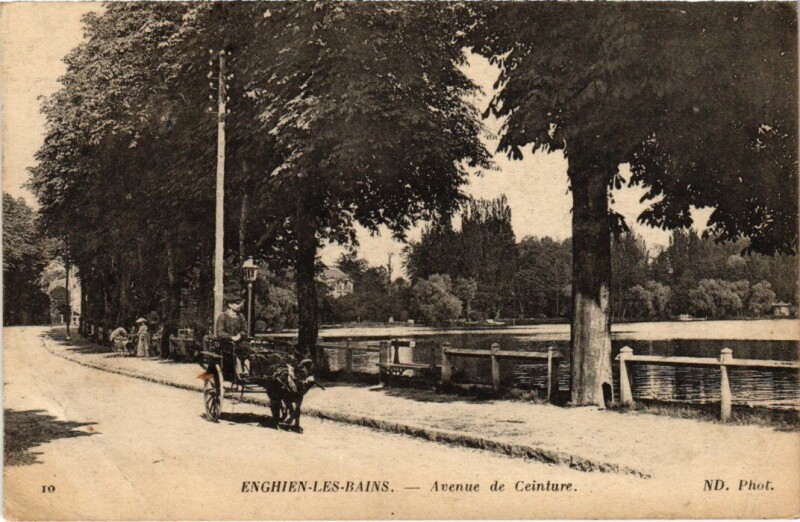 Carte postale ancienne Enghien les Bains Avenue de Ceinture France à Enghien-les-Bains