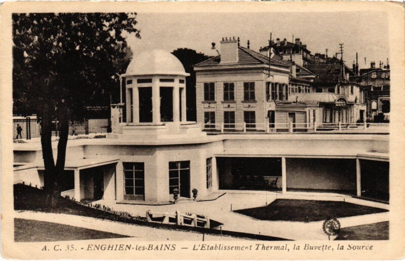 Carte postale ancienne Enghien les Bains L'Etablissement Thermal France à Enghien-les-Bains