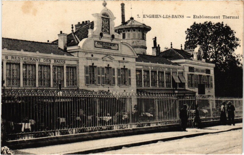 Carte postale ancienne Enghien les Bains Etablissement Thermal France à Enghien-les-Bains