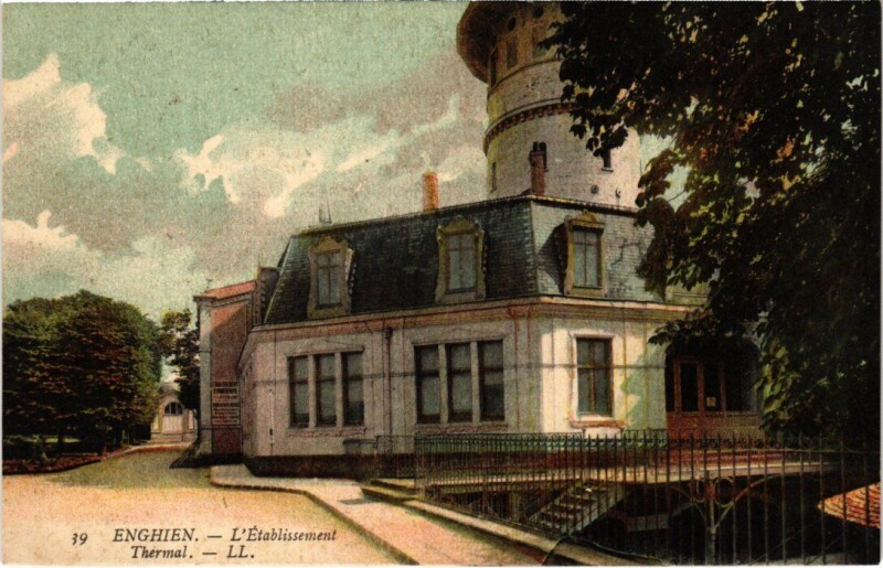 Carte postale ancienne Enghien les Bains L'Etablissement Thermal France à Enghien-les-Bains