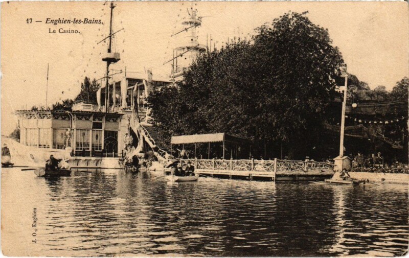 Carte postale ancienne Enghien les Bains Le Casino France à Enghien-les-Bains