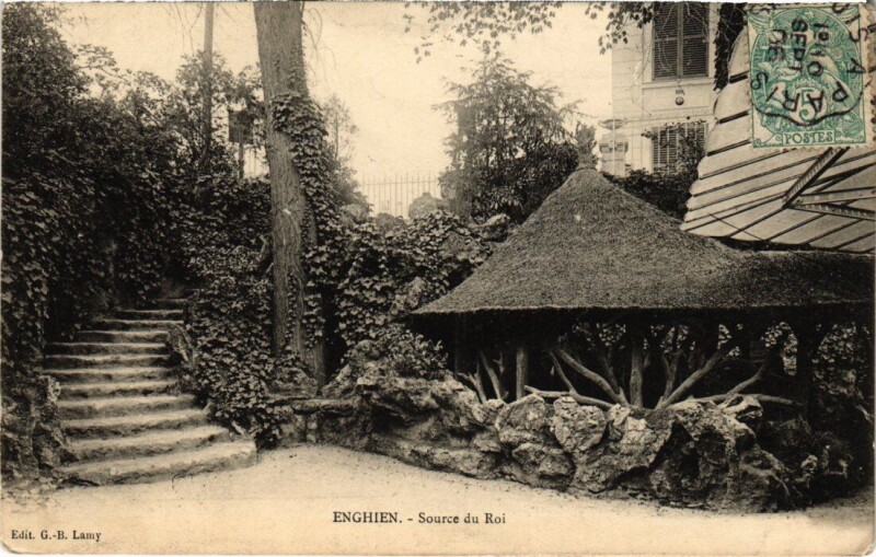 Carte postale ancienne Enghien les Bains Source du Roi France à Enghien-les-Bains