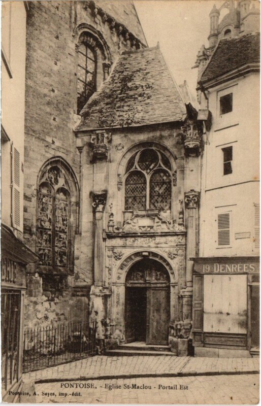 Carte postale ancienne Pontoise Eglise St.Maclou France à Pontoise