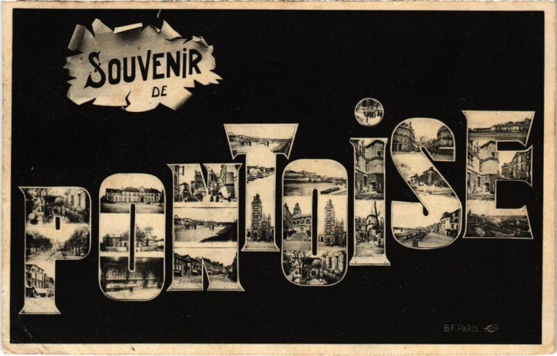 Carte postale ancienne Souvenir de Pontoise France à Pontoise