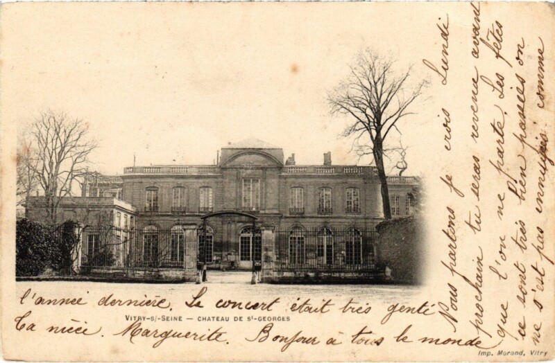 Carte postale ancienne Vitry Chateau de St.Georges France