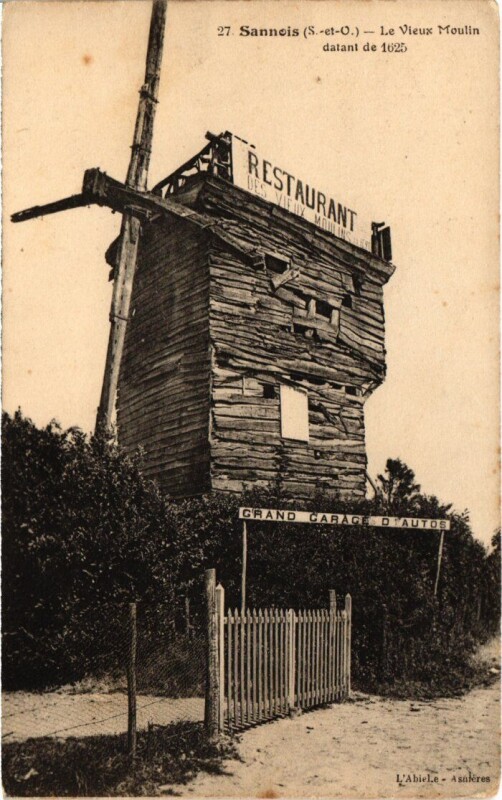 Carte postale ancienne Sannois Le Vieux Moulin France à Sannois