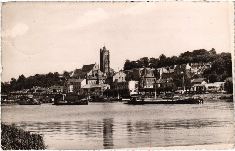 Carte postale ancienne Beaumont s Oise Vue Generale France
