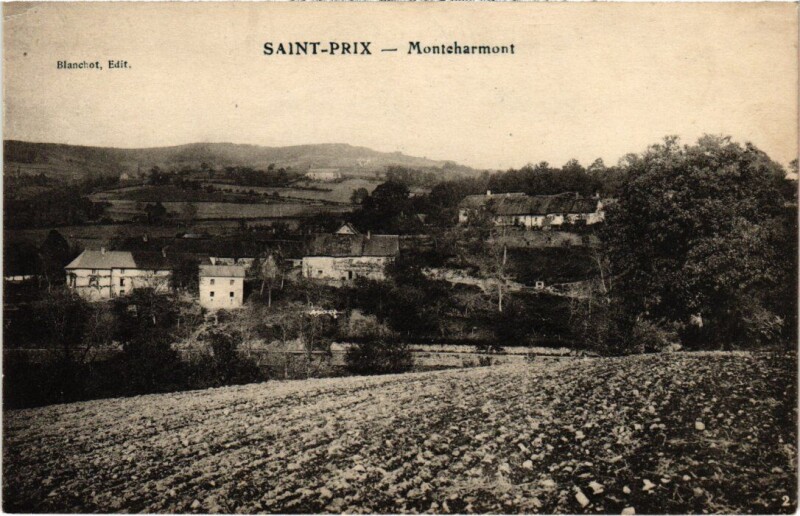 Carte postale ancienne Saint-Prix Monteharmont France à Saint-Prix