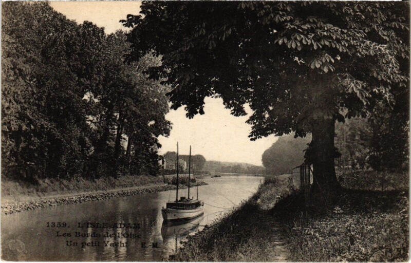 Carte postale ancienne L'Isle-Adam Les Bords de l'Oise France à L'Isle-Adam