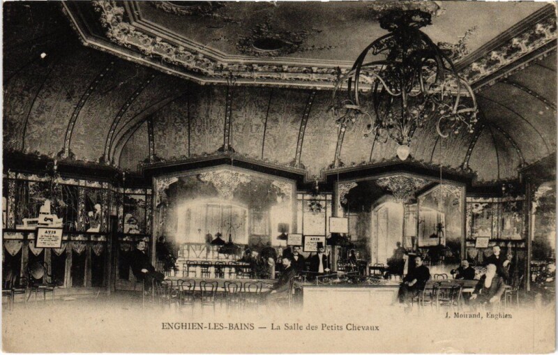 Carte postale ancienne Enghien les Bains La Salle des Petits Chevaux France à Enghien-les-Bains