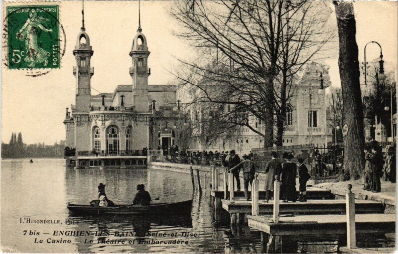 Carte postale ancienne Enghien les Bains Le Casino France à Enghien-les-Bains