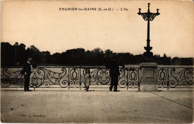 Carte postale ancienne Enghien les Bains L'Ile France à Enghien-les-Bains