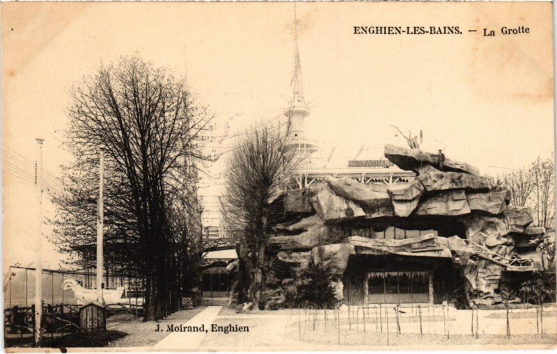 Carte postale ancienne Enghien les Bains La Grotte France à Enghien-les-Bains