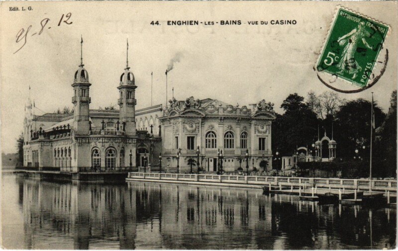 Carte postale ancienne Enghien les Bains Vue du Casino France à Enghien-les-Bains