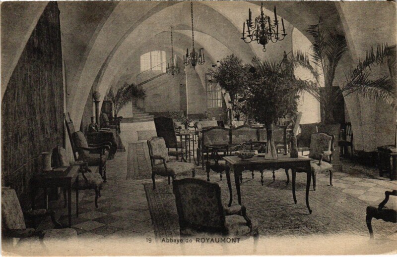 Carte postale ancienne Abbaye de Royaumont France