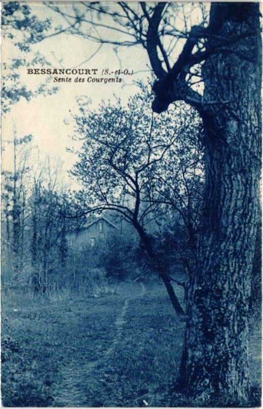 Carte postale ancienne Bessancourt Sente des Courgents France à Bessancourt