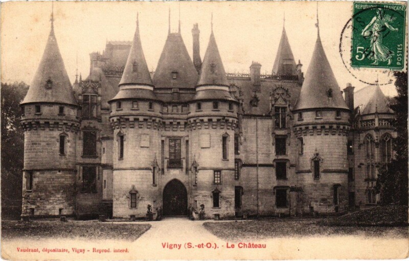 Carte postale ancienne Vigny Le Chateau France à Vigny