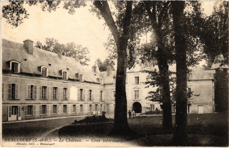 Carte postale ancienne Menucourt Le Chateau France à Menucourt